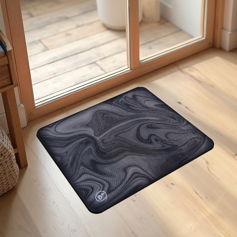 【Monster】B+ Soft Diatomaceous Earth Absorbent Mat – Flowing Sand Series (45x40cm) – Sand Black, , large