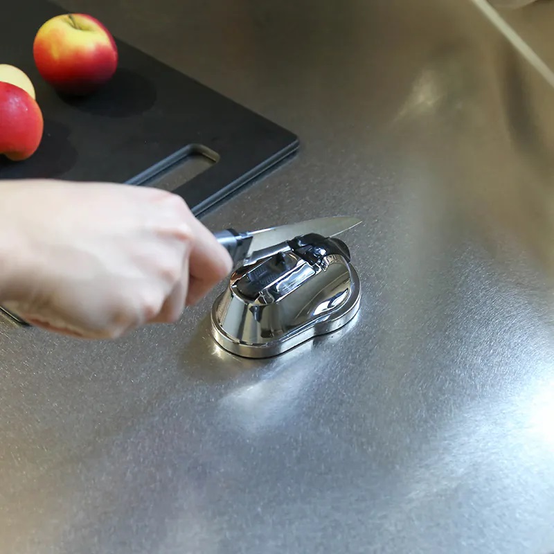 [FECA] S26 廚房吸盤磨刀器-銀, , large