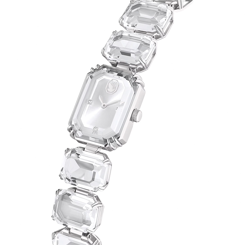 SWAROVSKI 施華洛世奇 八角方形水晶手鍊手錶 女錶-23x17mm(5621173), , large