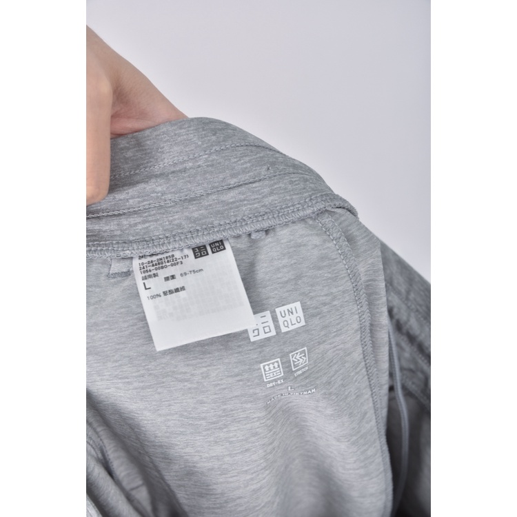 (L) uniqlo高腰質感灰色長褲二手衣, , large