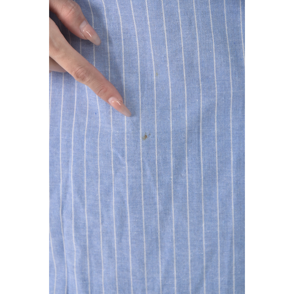 (M) bravo一字領藍色上衣二手衣, , large