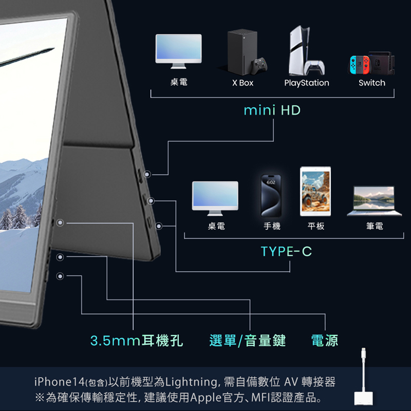 External monitor, , large