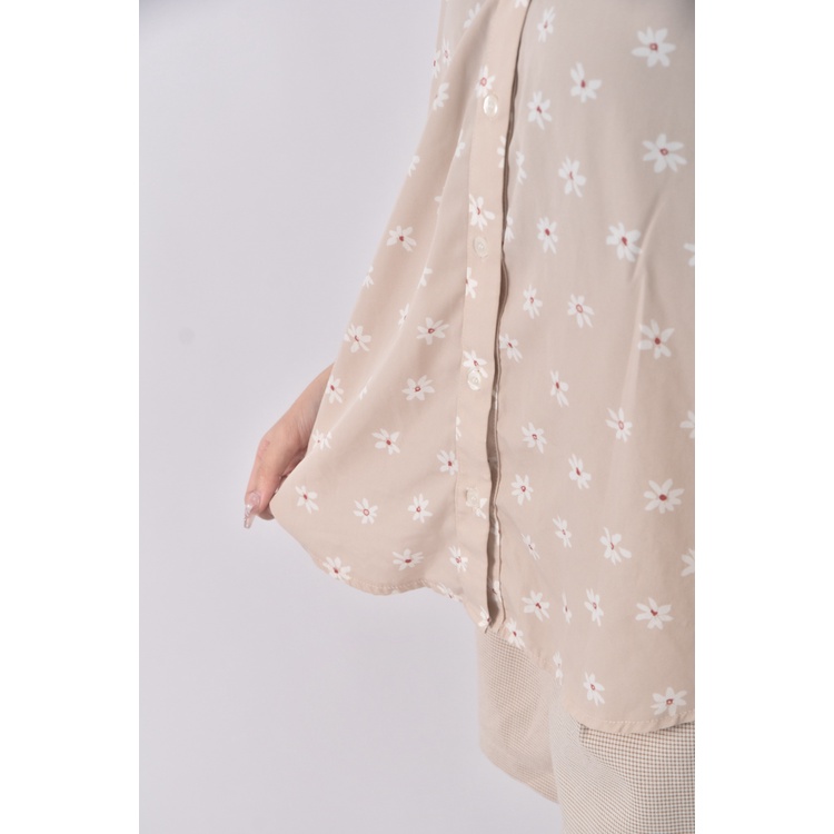 (XL) j ne韓牌碎花粉色長袖上衣二手衣, , large