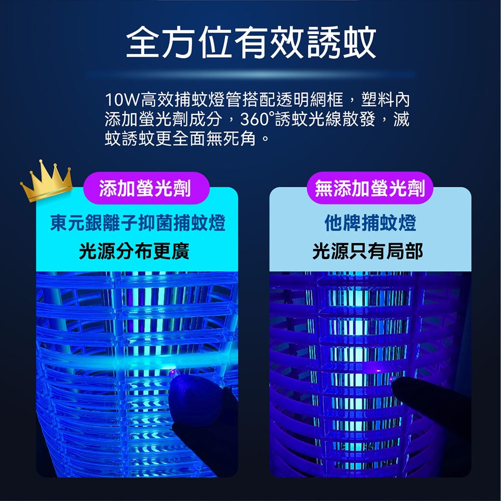 TECO 東元 銀離子抑菌捕蚊燈 10W高效率 捕蚊燈專用燈管 XYFYK106, , large