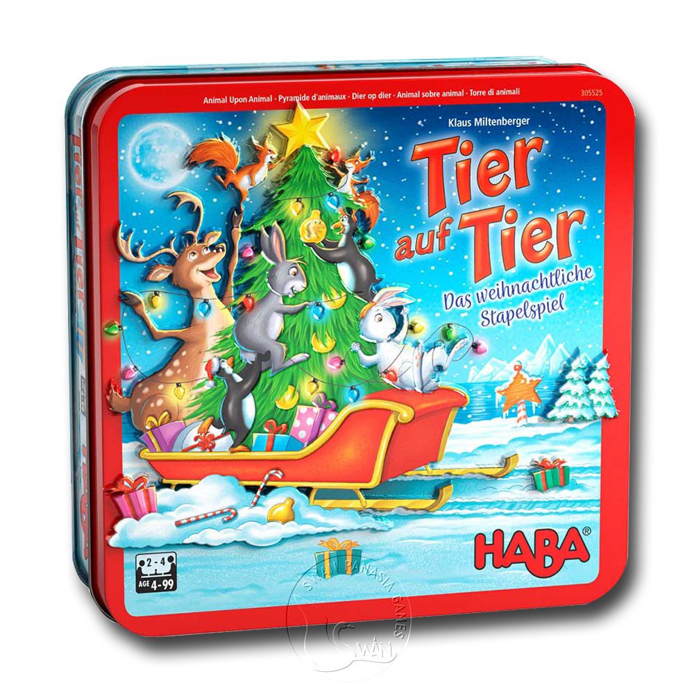 【新天鵝堡桌遊】動物疊疊樂 聖誕金字塔