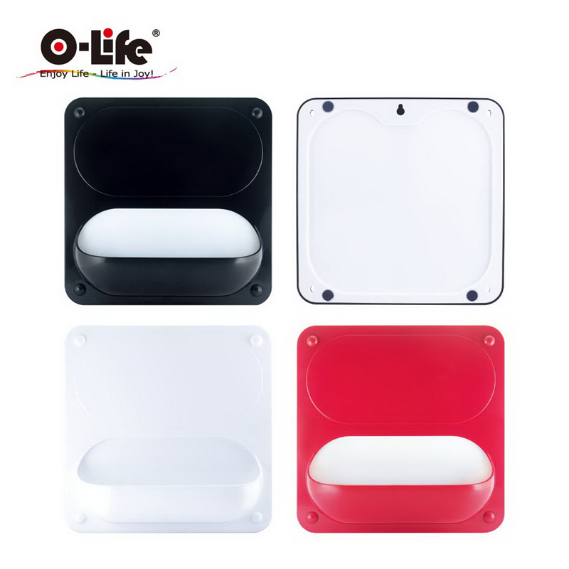 【O-Life】Magnetic wall-mounted storage box-A style black, , large