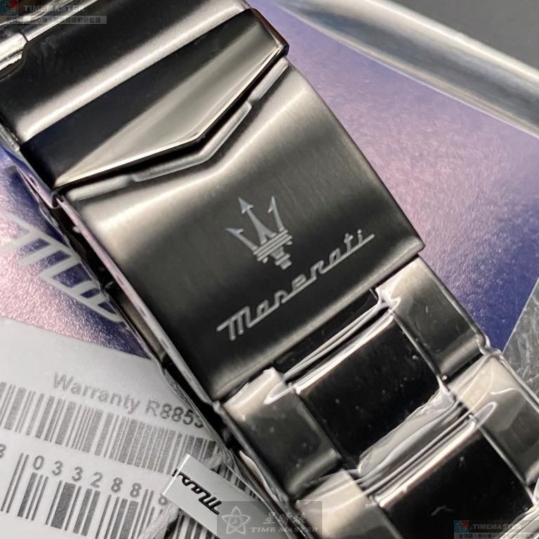 [星晴錶業]MASERATI手錶,42mm,R8853100019寶藍色錶面槍灰色錶殼黑灰色精鋼錶帶款, , large