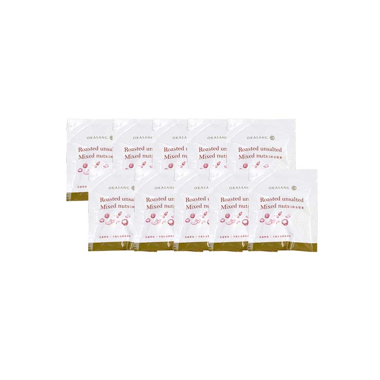[日進生技]O卡桑低溫烘焙綜合堅果(腰果、杏仁果、夏威夷豆)(25g±9%×10包)