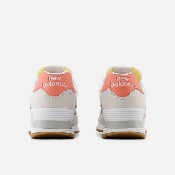 Kixpress-New Balance 574 女 運動休閒鞋 復古鞋 麂皮 舒適 緩震 鏡灰 玫瑰砂糖粉 [WL574IPK], , large
