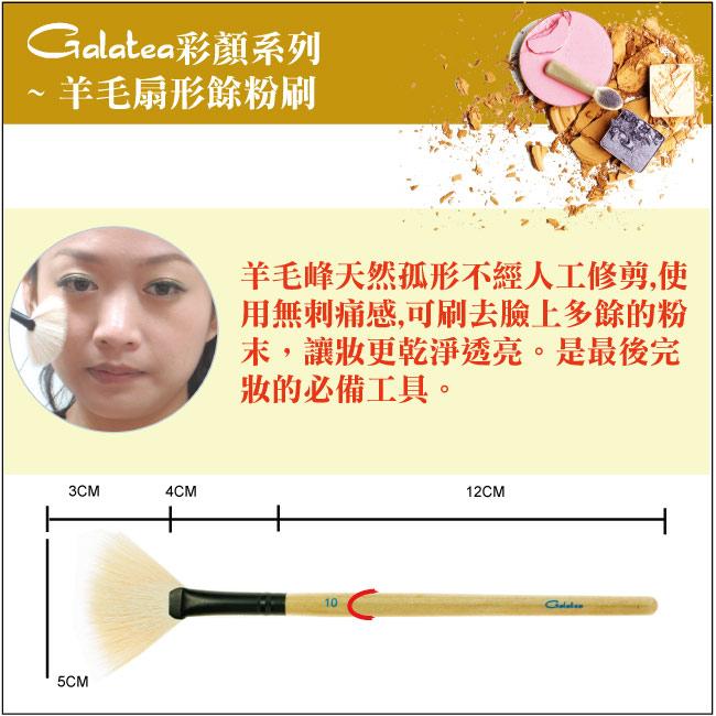 【Galatea葛拉蒂】彩顏系列-羊毛扇形餘粉刷+腮紅刷, , large