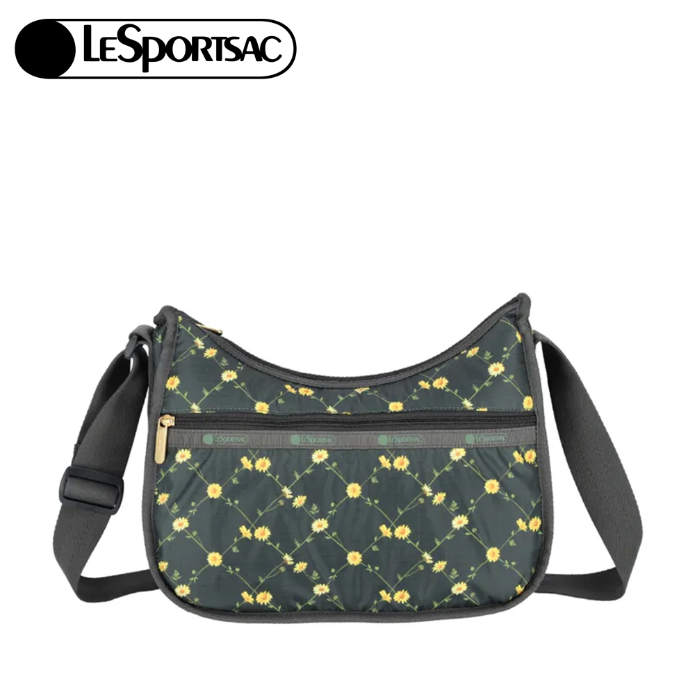 |快速出貨|Lesportsac Classic Hobo 經典斜背包 送禮-綠野雛菊, , large