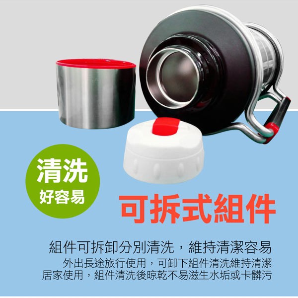 PERFECT 理想牌 金緻316不鏽鋼攜帶式保溫壺 玫瑰金4500cc-Leidea樂德兒, , large