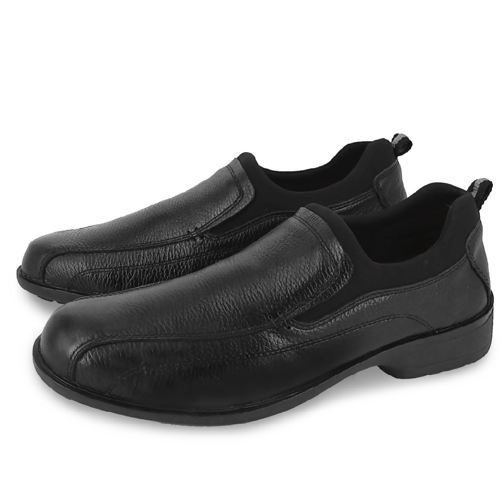 FRIGATE BIRD 手工紳士男鞋 休閒皮鞋 手工皮鞋 真皮 Q彈 透氣 排濕 除臭 避震 減壓 耐走 耐久站 黑, , large