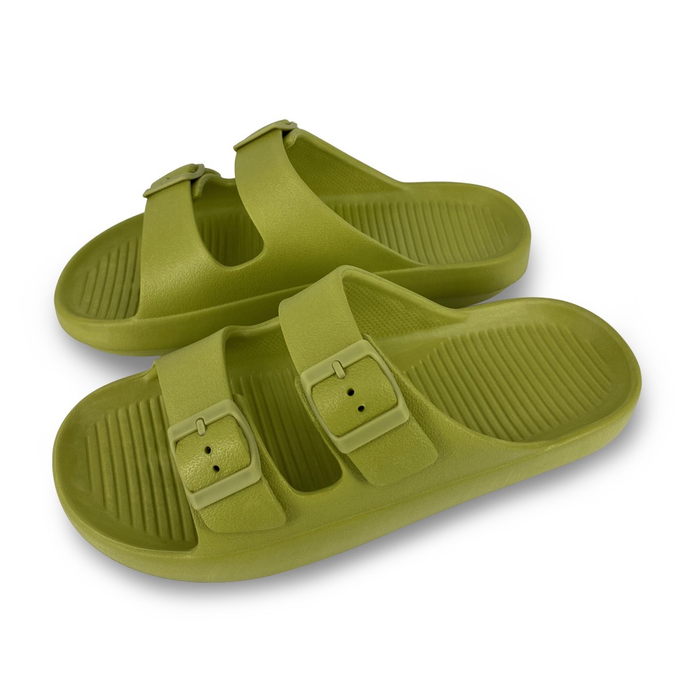 防水止滑拖鞋 男女款 勃肯拖鞋 休閒 逛街 居家 簡約 時尚 素色 EVA 扣環調整鬆緊 輕量 防滑 黑 白 紅 綠 藍, , large