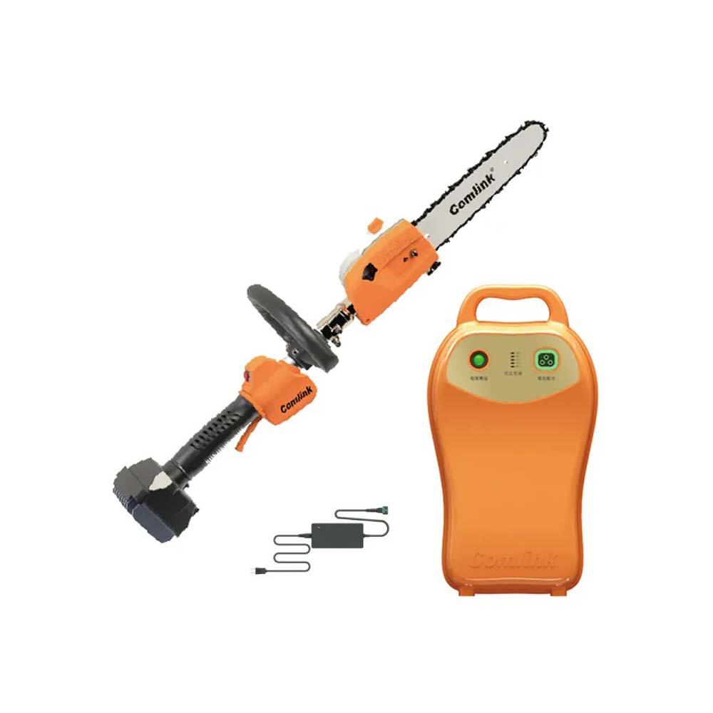 【BLDC東林】 充電專業型手持鏈鋸機CK-400+充電器+V7-20Ah電池, , large