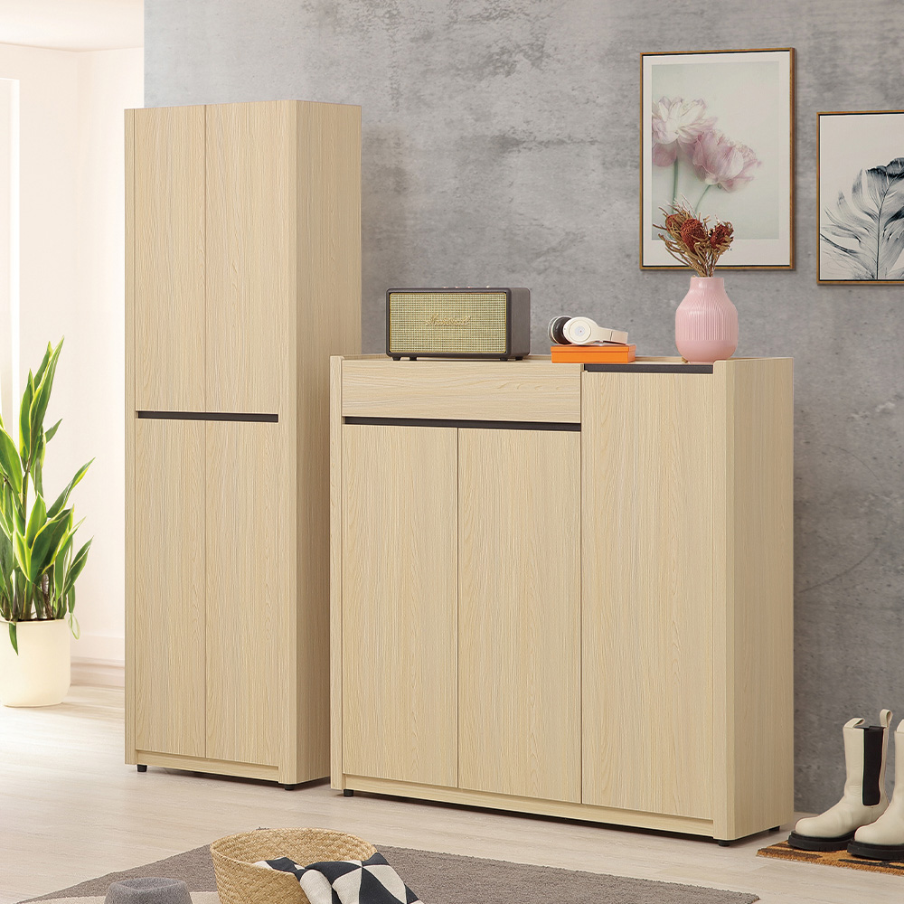 【唯熙傢俱】萊恩黃橡木2尺高鞋櫃, , large