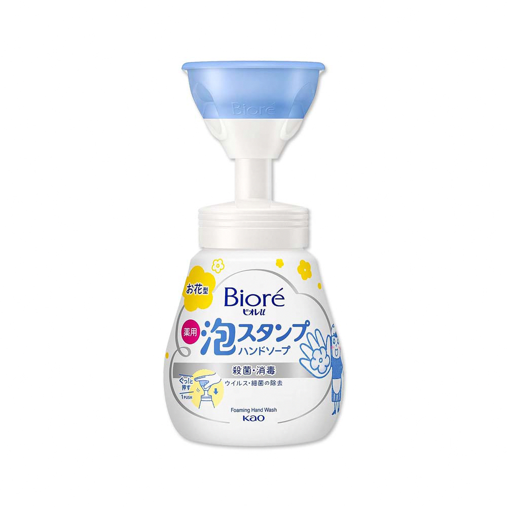 [日日好物]日本KAO花王-蜜妮Biore花朵造型泡泡保濕洗手慕斯240ml/新手壓瓶(2023新包裝,弱酸性SPT淨膚鎖水泡沫,趣味慕斯洗手乳,手部清潔露), , large