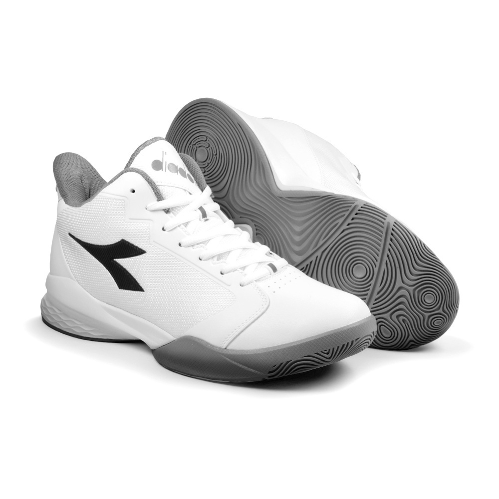 DIADORA迪亞多那 寬楦專業籃球鞋 男運動鞋 男鞋 寬楦 寬腳板 TPU 康特杯 緩震 回彈 耐磨 止滑 白 黑紅, , large