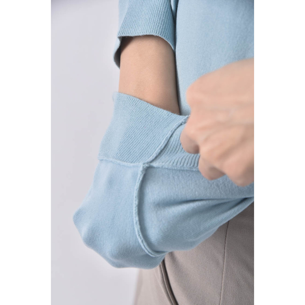 (S) jusglitty開衫藍色長袖上衣二手衣, , large