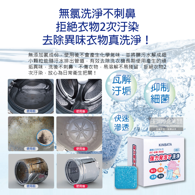 KINBATA Washing Machine Cleaning 10pcs, , large