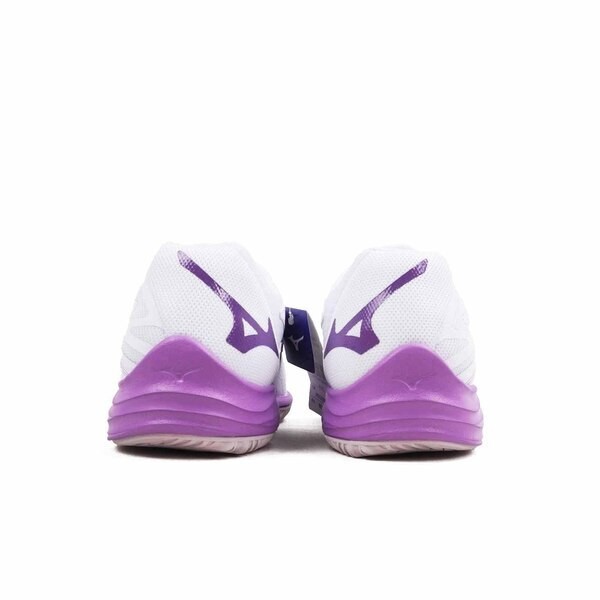 Mizuno Thunder Blade Z 女 排球鞋 室內運動鞋 基本款 美津濃 白 紫 [V1GC237010], , large