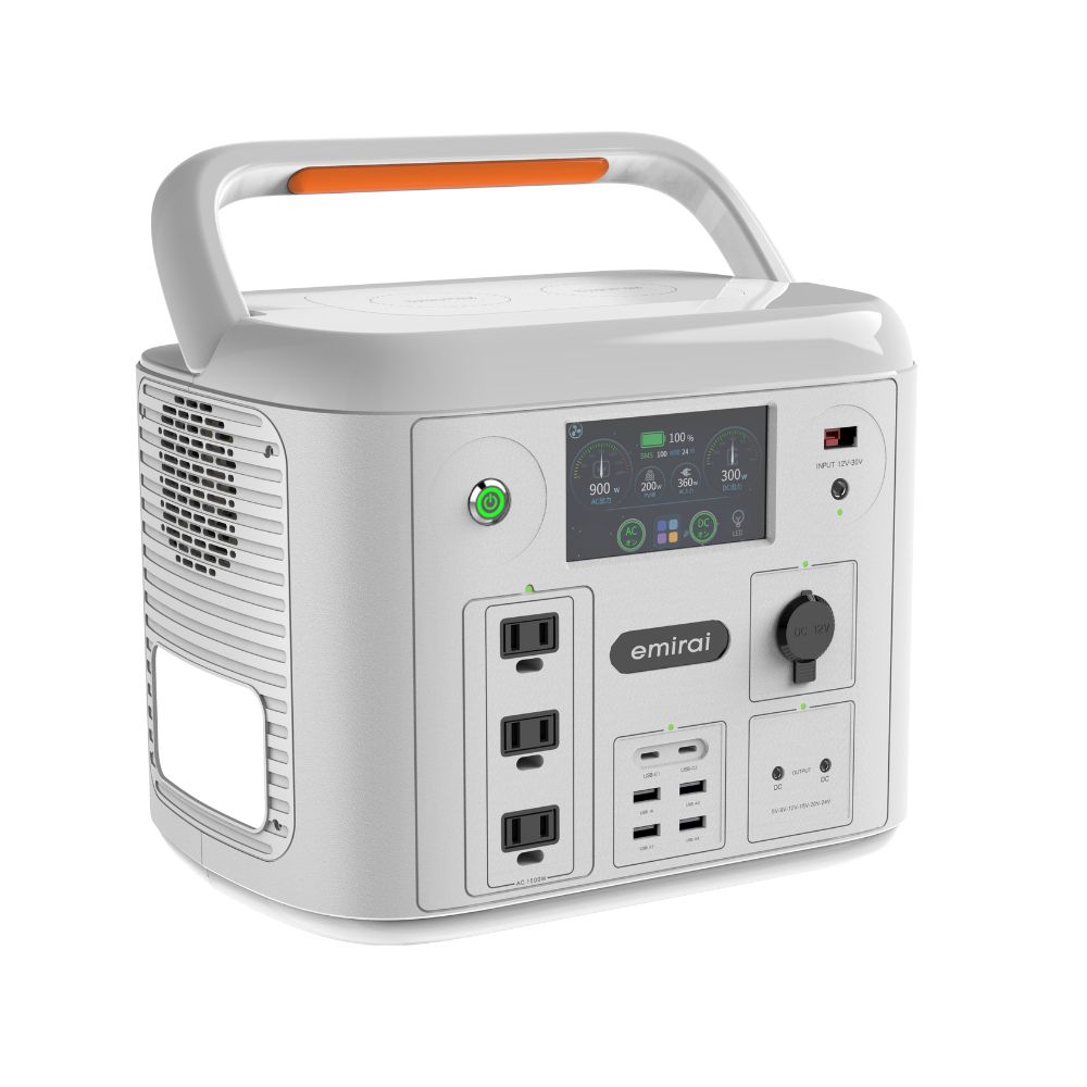 【emirai】次世代行動電站 1500W/1280Wh ｜EMR1500X｜MIRENEX｜沙漠白, , large
