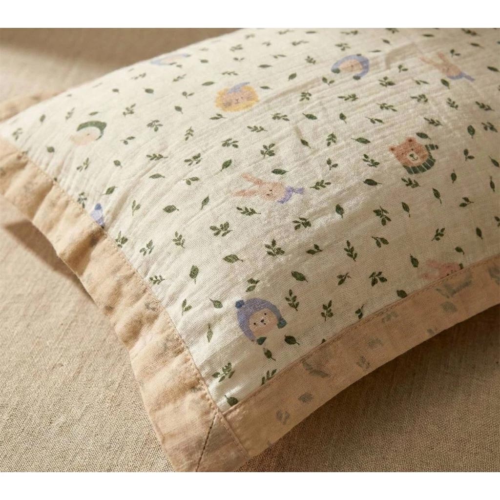 凱美棉業 高品質四層棉麻枕頭巾／枕巾, , large