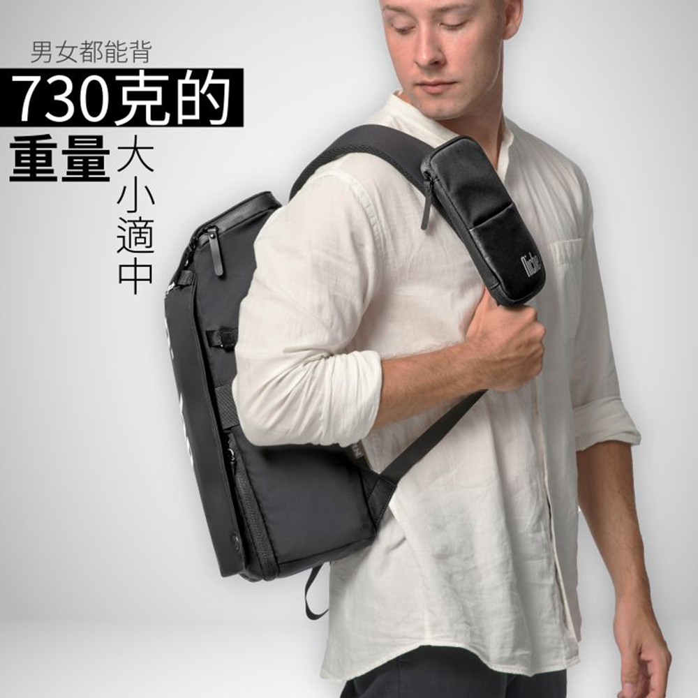 【Niche 樂奇】 城市旅人天龍座快取開口後背包 超輕量 防水 N-19302 斜肩背包 收納包 4件組, , large