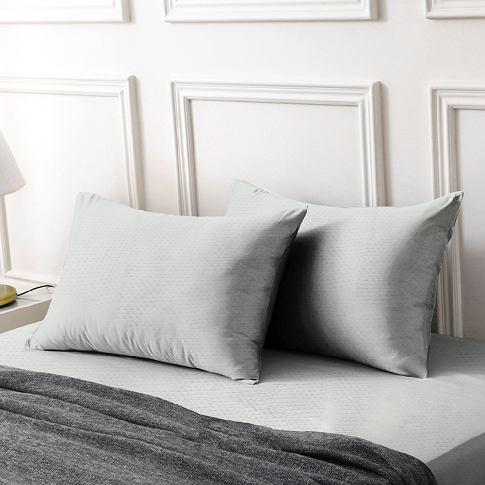 Silver Ion Antibacterial 100% Waterproof Breathable Pillow Protector (Anti-Dust Mite) &ndash; 1 Pair, , large