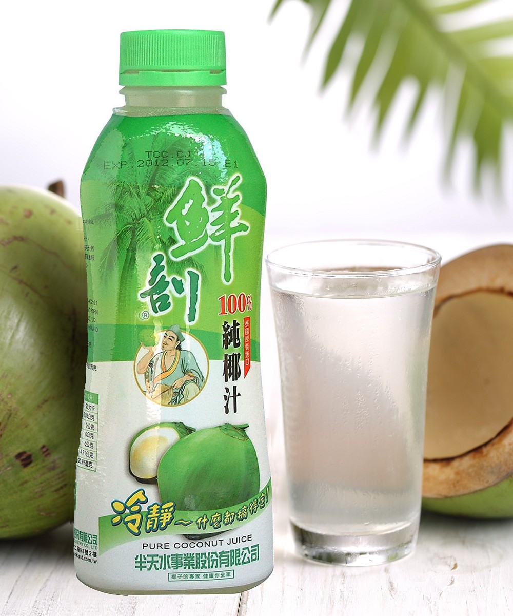 【半天水】鮮剖100%純椰汁24瓶〈600ml/瓶〉免運, , large