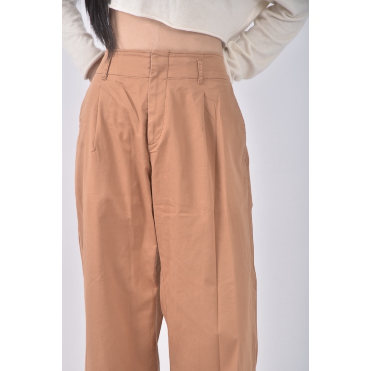(XL) uniqlo高腰質感棉質橘色長褲二手衣, , large