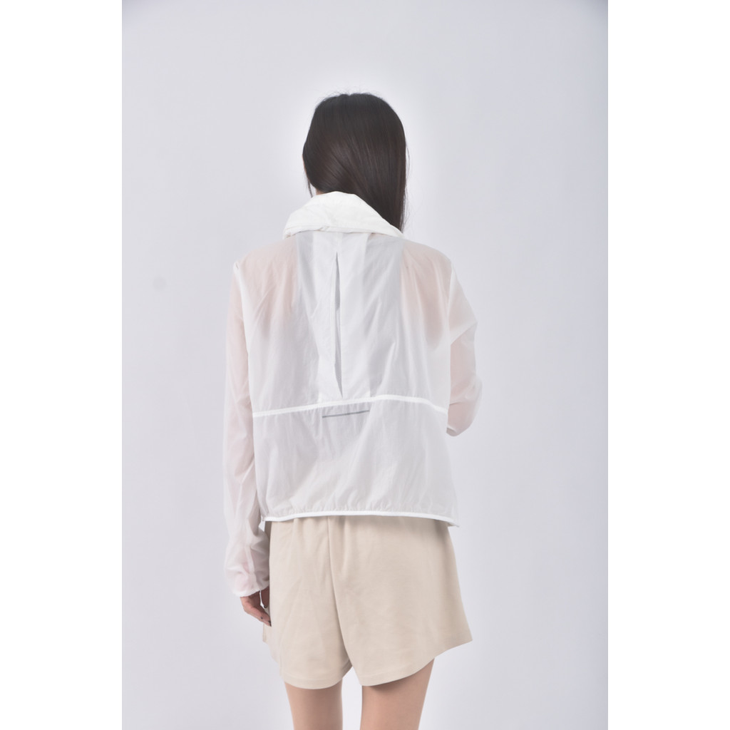 (S) nike質感連帽白色外套二手衣, , large