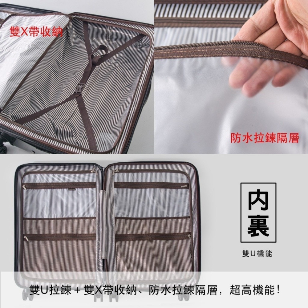~雪黛屋~SOLOLITE 行李箱拉鍊型可加大鏡面海關鎖硬殼360度旋轉耐摔磨損SW1120, , large