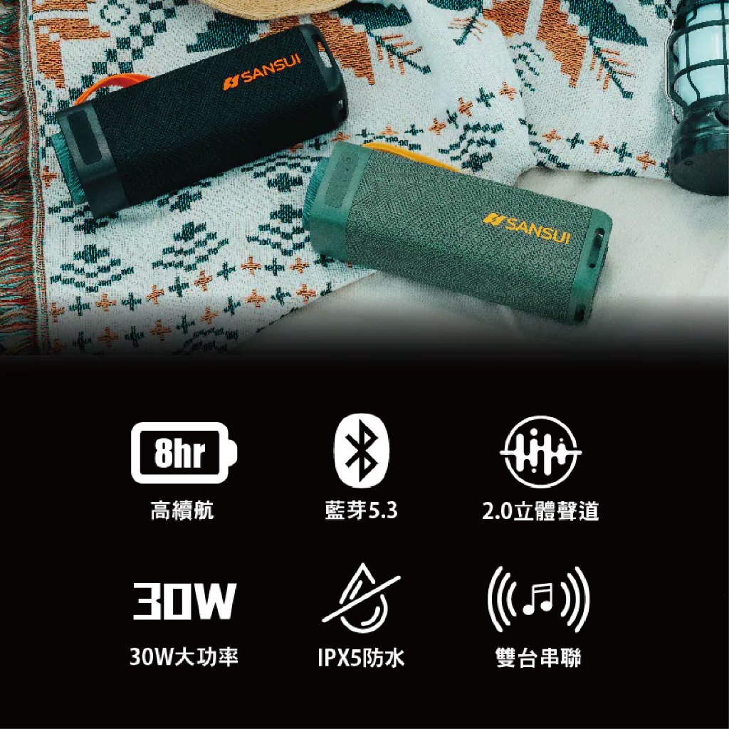 Portable Bluetooth Speaker with RGB Lights, , large