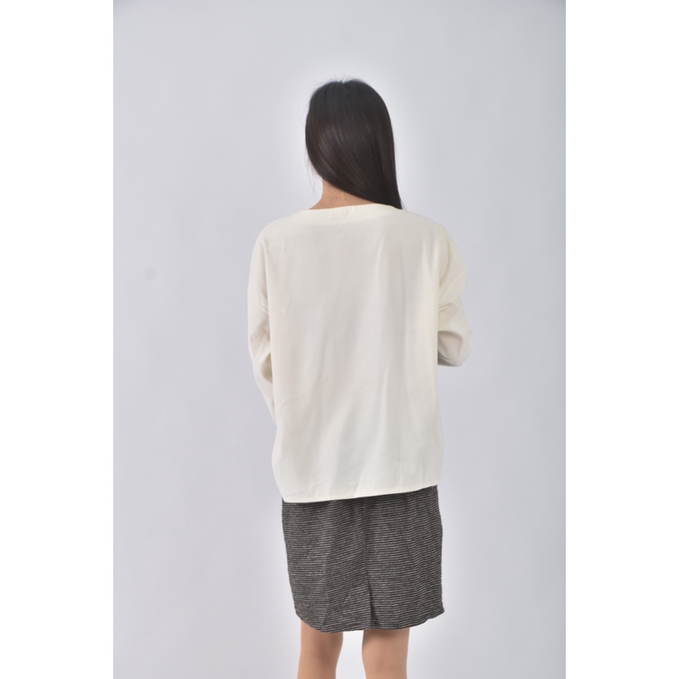 (XL) 【德馨私服】w ida韓牌質感棉質拼接杏色洋裝二手衣, , large