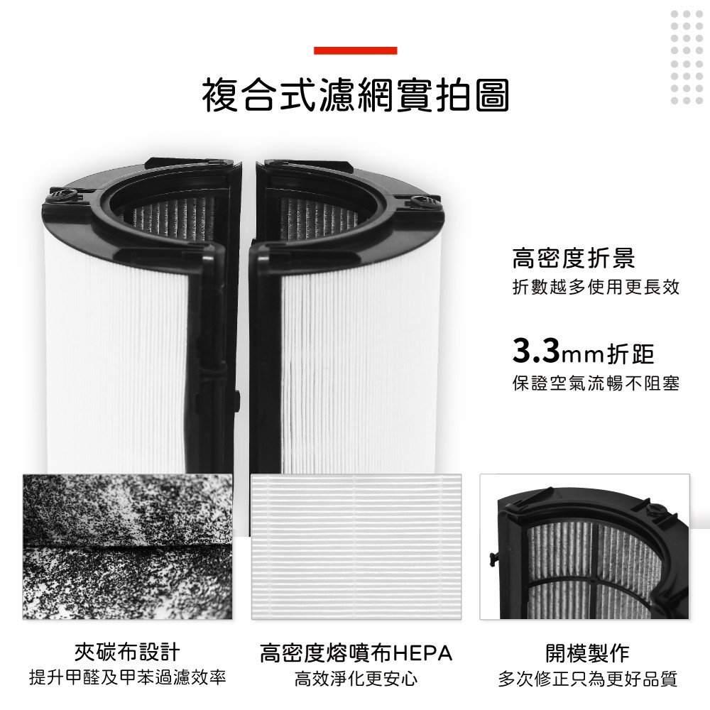 蟎著媽 適用 戴森 Dyson HP06 TP06 HP07 TP07 HP7A TP7A TP09 HP09 空氣清淨機 濾網, , large
