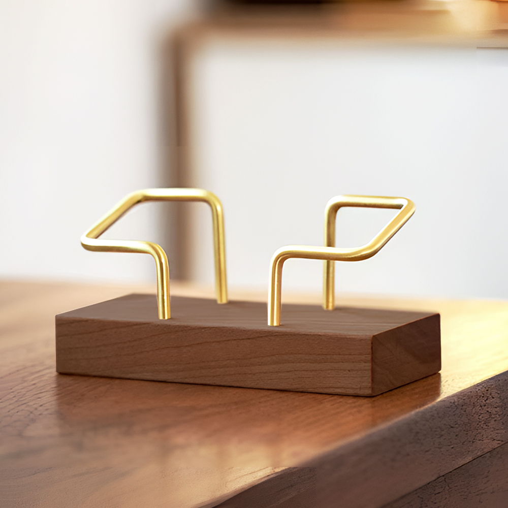 【上手家居】實木名片架 胡桃木(名片座/名片盒/平片收納), , large