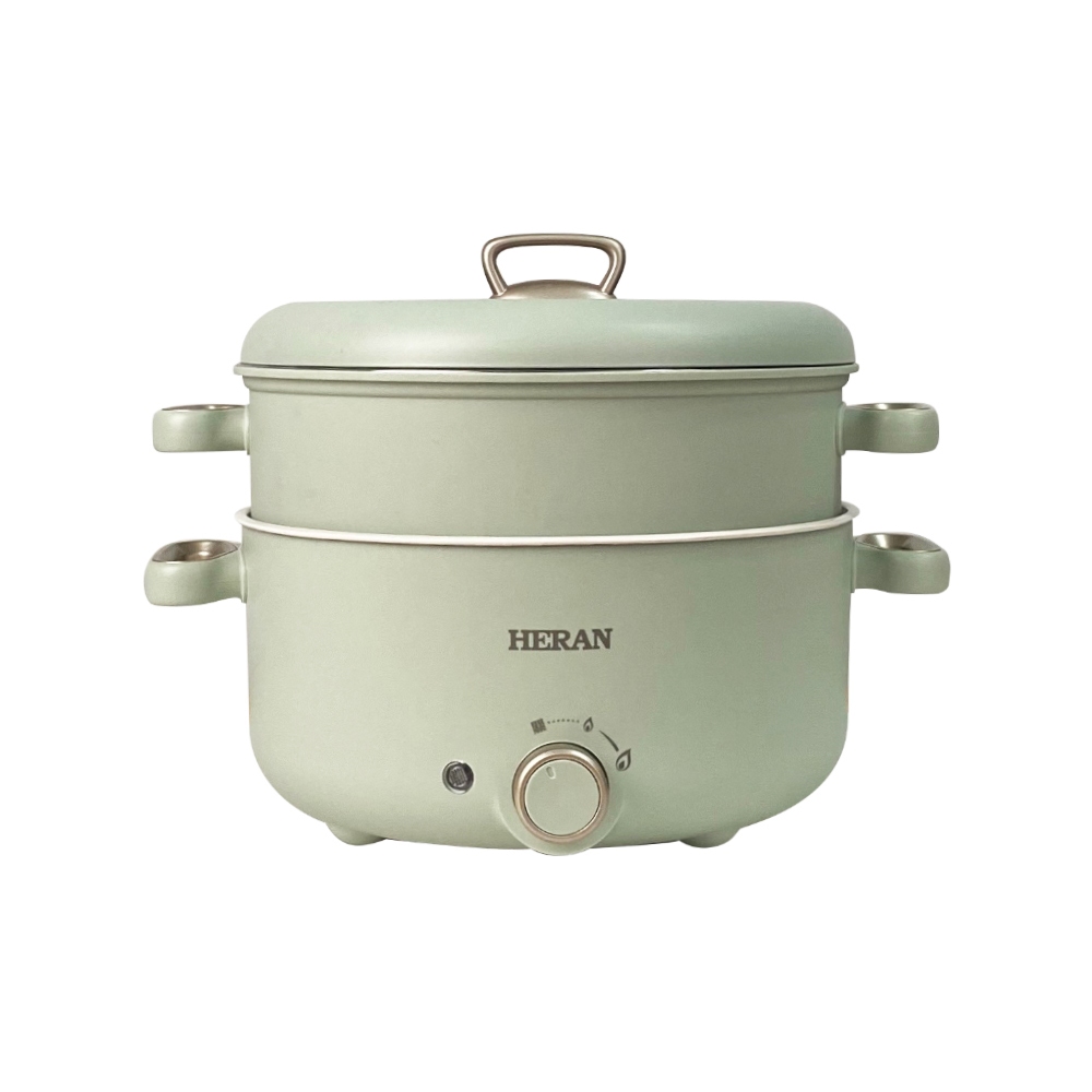 HERAN 3L 7-in-1 Multi-Function Ceramic Electric Pot with Steamer HHP-10SP01S, , large