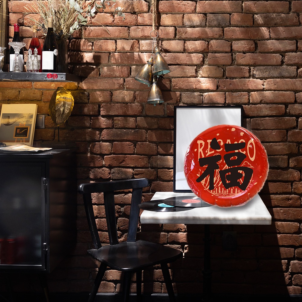 【H&R安室家】台灣發明製造 福氣春聯丸 春/福/旺/滿/發/財 六字好運春聯球(過年佈置 春聯), , large