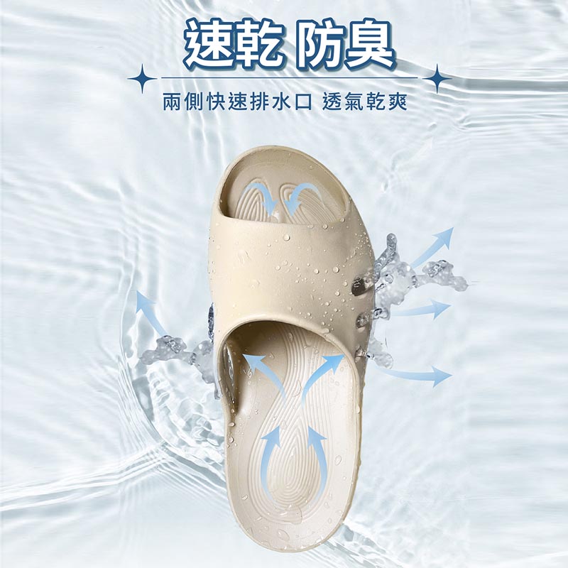 [e shoe store] Banjiajia safe protection anti-slip slippers milky white 24.5CM, , large