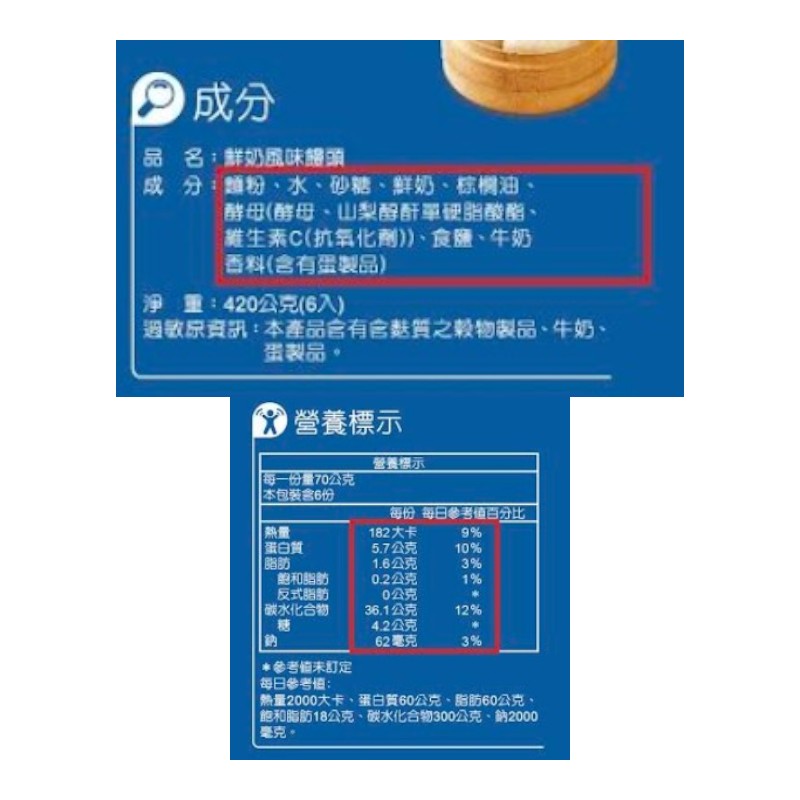 家福鮮奶風味饅頭, , large