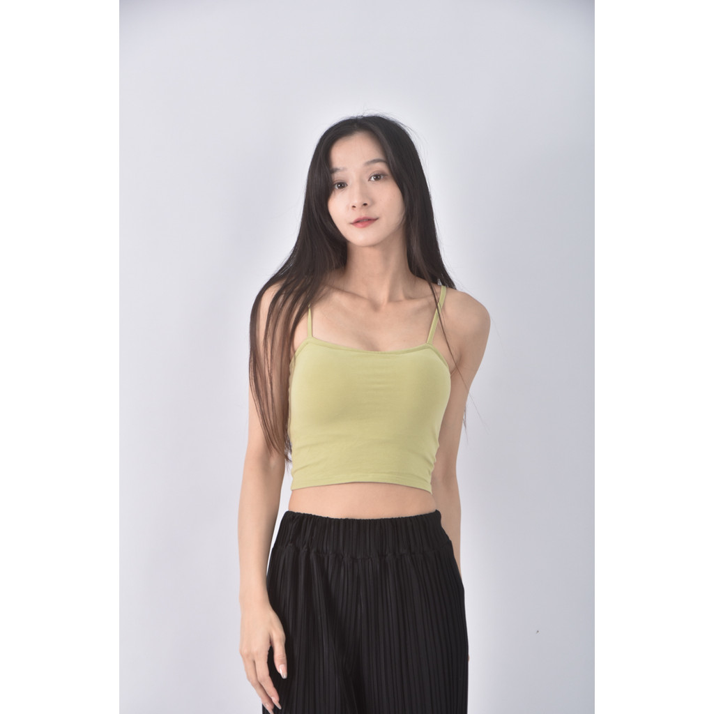 (S) vestiaire de miss p質感棉質素面綠色上衣二手衣, , large