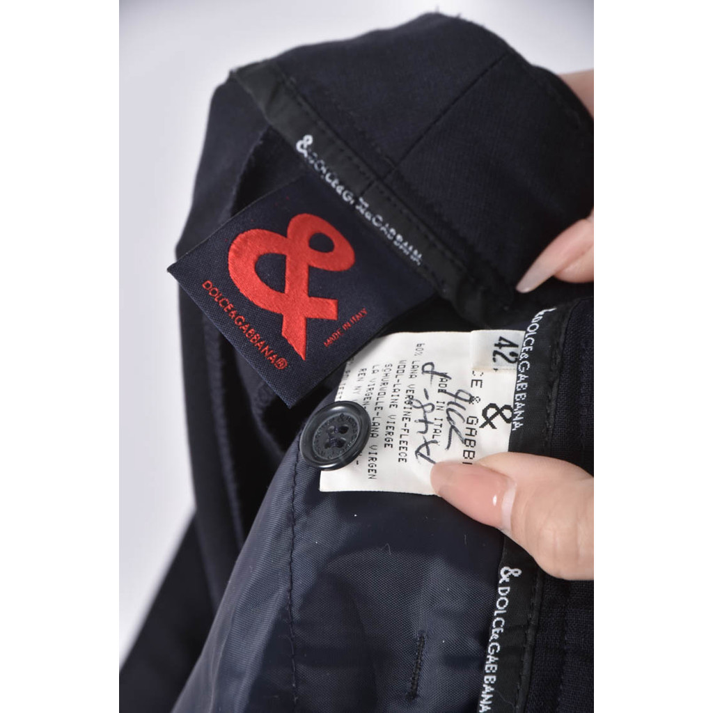 (XL) dolce gabbana西裝綁帶藍色長褲二手衣, , large