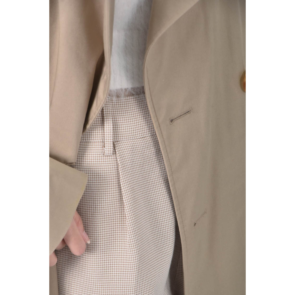 (L) burberry排扣大衣棕色外套二手衣, , large