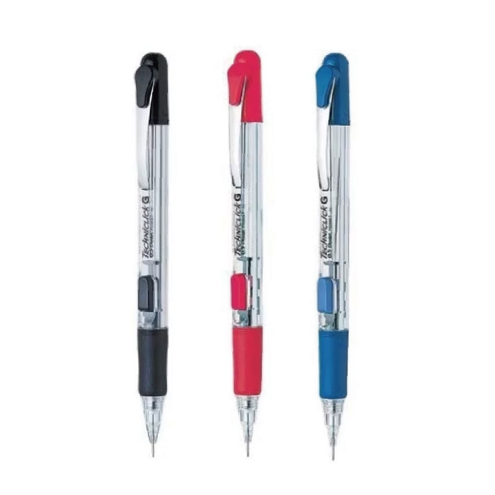 【Pentel 飛龍】TECHNICLICK G 側壓自動鉛筆 0.5mm /支 PD305T - 筆桿顏色隨機, , large