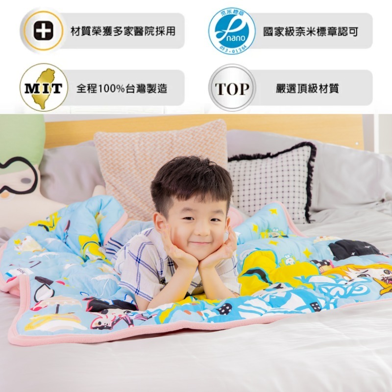 【卓瑩官方直營】CINN 卓瑩光波 &middot; IP 心夢 Ｘ 數位皮羅 &ndash; 「Alice misA 餐桌白城市豐華夜宴」奈米遠紅外線設計毯被, , large