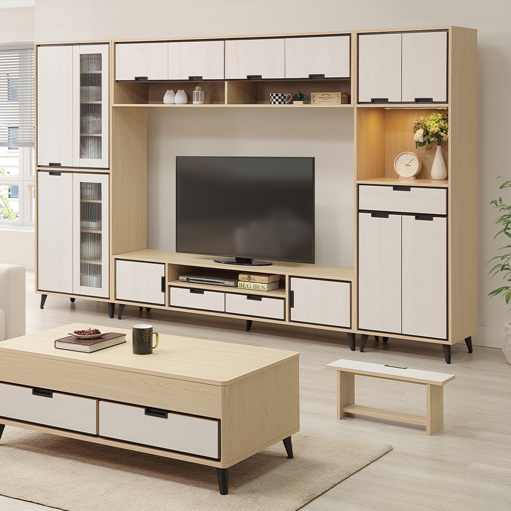 【唯熙傢俱】雷莎原木雙色2尺抽屜鞋櫃, , large