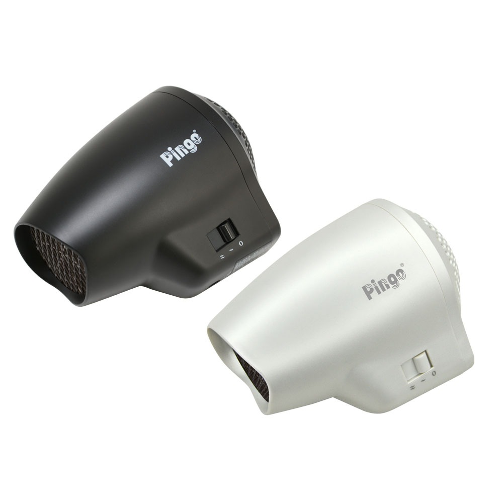 [Pingo 台灣品工] TRAVEL｜Qmini 極輕隨身掌型吹風機 黑色, , large