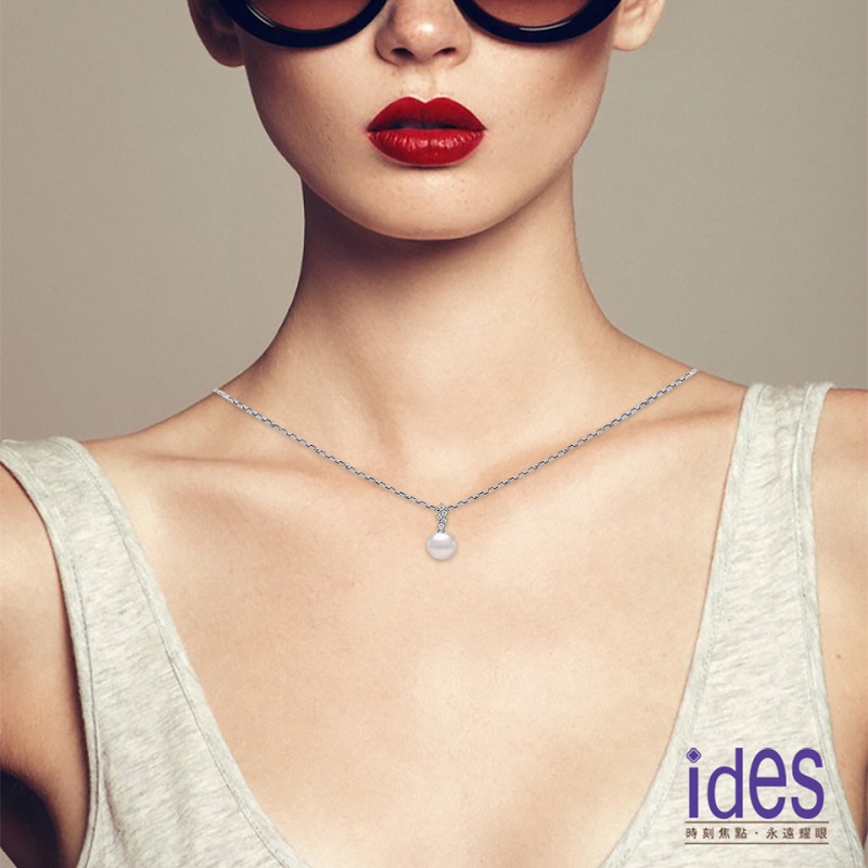 [ides愛蒂思] 日本設計AKOYA經典系列天然珍珠項鍊7-8mm/真摯, , large