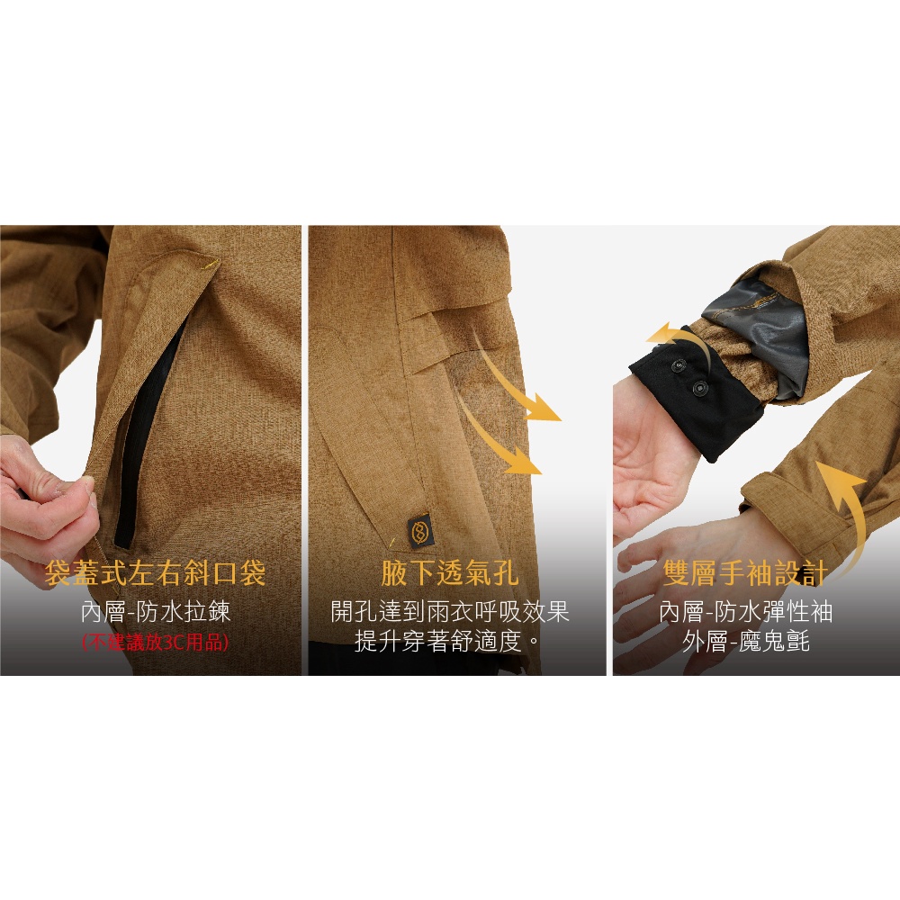 【周周生活】現貨 雨衣兩件式 機車雨衣 奧德蒙雨衣 揹客 背包雨衣 重機環島 兩截式雨衣 雨衣外套 2件式雨衣 風衣雨衣, , large